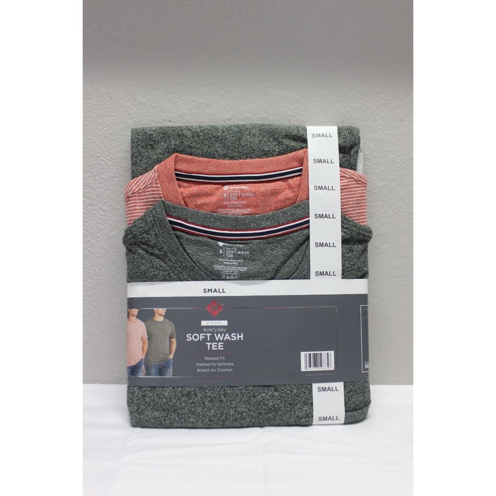 Member's Mark men's everyday soft‎ wash short sleeve relaxed fit tee pack of 2